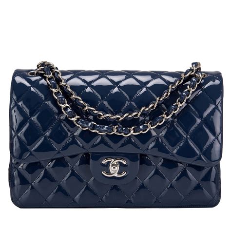 navy blue chanel bag|chanel shoulder bag blue.